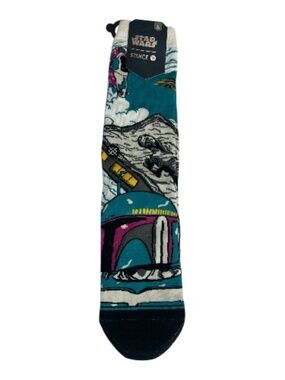 Star Wars Stance Socks L 9-12 Boba Fett Graphic Crew NWT Everyday Light Cushion